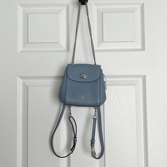 Coach, Convertible mini Backpack, Cornflower - Picture 5 of 15
